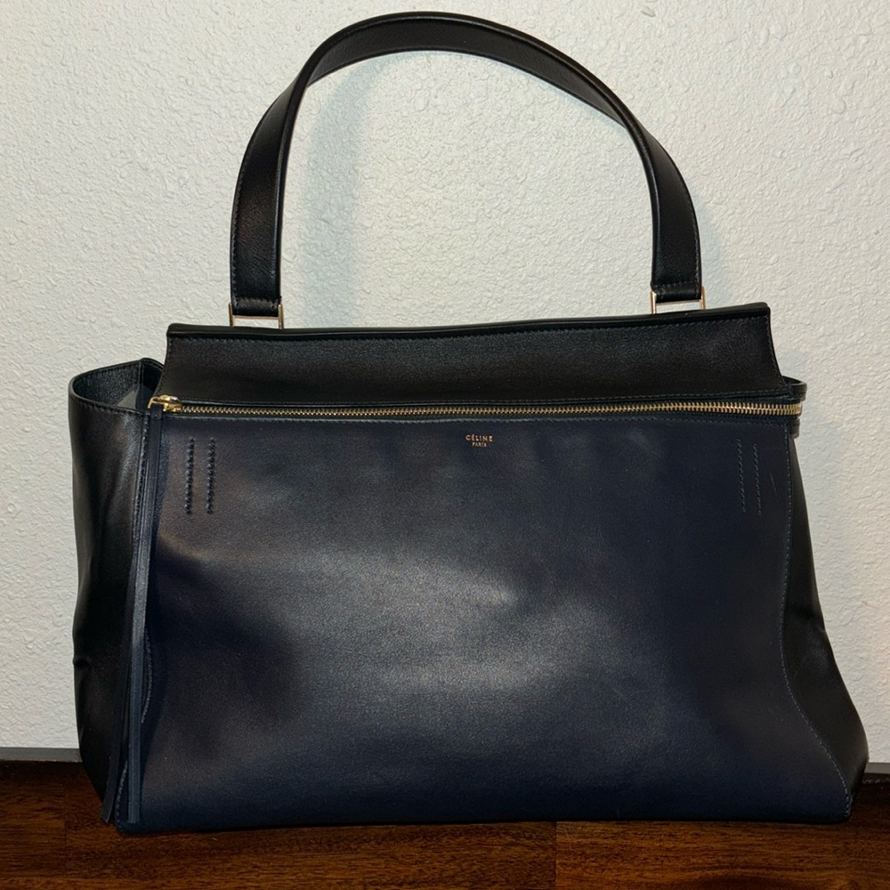 Celine Edge Black leather handbag w/dustbag